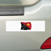 Vlag van Papoea-Nieuw-Guinea Bumpersticker (Op auto)