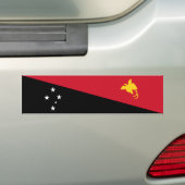 Vlag van Papoea-Nieuw-Guinea Bumpersticker (Op auto)