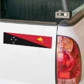 Vlag van Papoea-Nieuw-Guinea Bumpersticker (Op Truck)