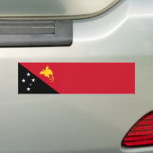 Vlag van Papoea-Nieuw-Guinea Bumpersticker (Op auto)