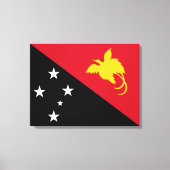 Vlag van Papoea-Nieuw-Guinea Canvas Afdruk (Voorkant)