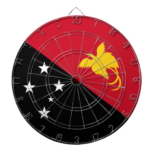 Vlag van Papoea-Nieuw-Guinea Dartbord (Voorkant)