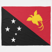 Vlag van Papoea-Nieuw-Guinea Fleece Deken (Voorkant (Horizontaal))
