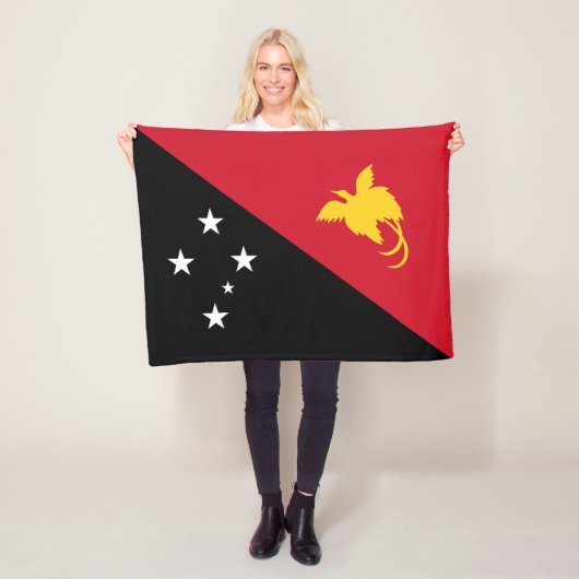 Vlag van Papoea-Nieuw-Guinea Fleece Deken (In situ)