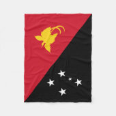 Vlag van Papoea-Nieuw-Guinea Fleece Deken (Voorkant)