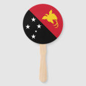 Vlag van Papoea-Nieuw-Guinea Handwaaier (Achterkant)