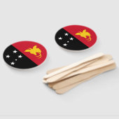 Vlag van Papoea-Nieuw-Guinea Handwaaier (Niet-gemonteerd)