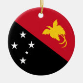 Vlag van Papoea-Nieuw-Guinea Keramisch Ornament (Voorkant)