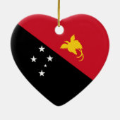 Vlag van Papoea-Nieuw-Guinea Keramisch Ornament (Achterkant)