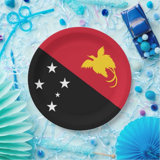 Vlag van Papoea-Nieuw-Guinea Papieren Bordje (Feest)