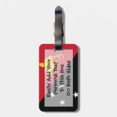 Vlag van Papoea-Nieuw-Guinea - Persoonlijke identi Bagagelabel (Achterkant verticaal)