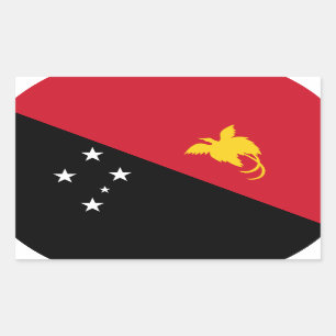 Vlag van Papoea-Nieuw-Guinea Rechthoekige Sticker
