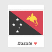 Vlag van Papoea-Nieuw-Guinea Sticker (Vel)
