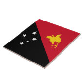 Vlag van Papoea-Nieuw-Guinea Tegeltje (Zijkant)
