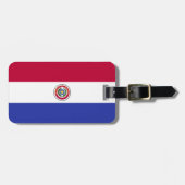 Vlag van Paraguay Bagagelabel (Voorkant horizontaal)