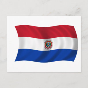 Vlag van Paraguay Briefkaart