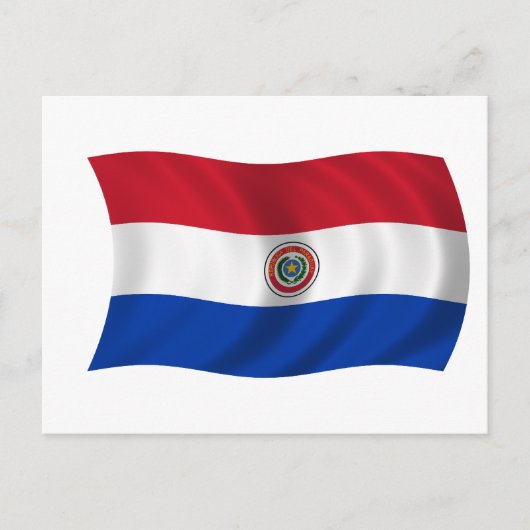 Vlag van Paraguay Briefkaart (Voorkant)