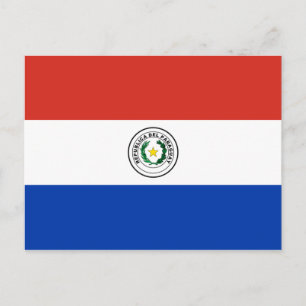 Vlag van Paraguay Briefkaart