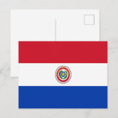 Vlag van Paraguay Briefkaart (Voorkant / Achterkant)