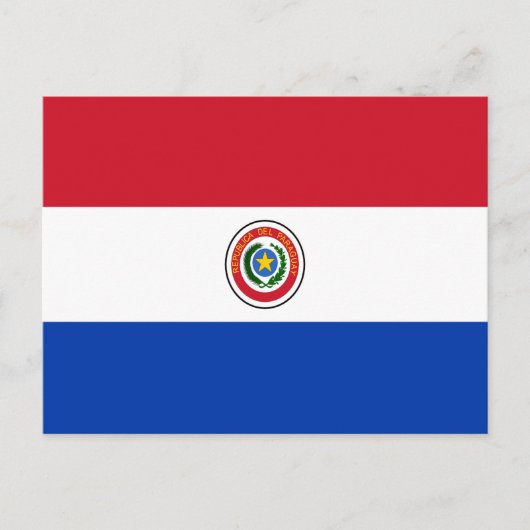 Vlag van Paraguay Briefkaart (Voorkant)