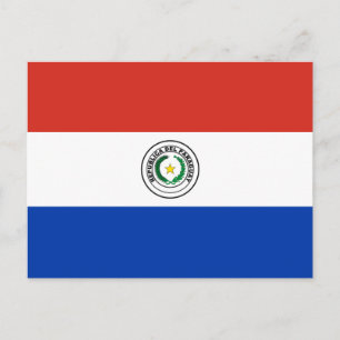 Vlag van Paraguay Briefkaart