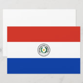 Vlag van Paraguay Briefpapier (Voorkant / Achterkant)