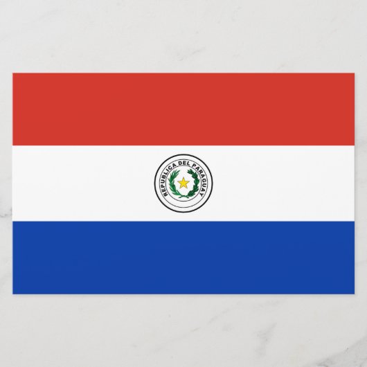 Vlag van Paraguay Briefpapier (Voorkant)