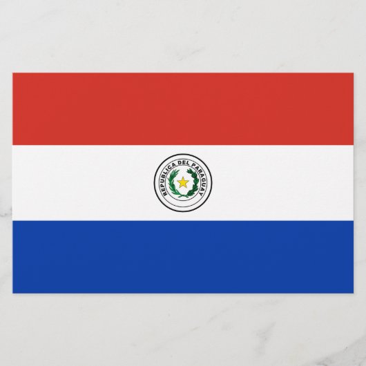 Vlag van Paraguay Briefpapier (Voorkant)