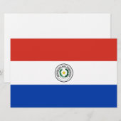 Vlag van Paraguay Briefpapier (Voorkant / Achterkant)