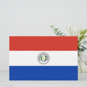 Vlag van Paraguay Briefpapier (Staand voorkant)