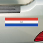 Vlag van Paraguay Bumpersticker (Op auto)