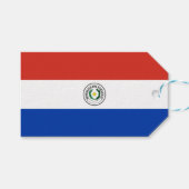 Vlag van Paraguay Cadeaulabel (Voorkant (Horizontaal))