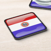 Vlag van Paraguay Drankjes Onderzetter (Linkerzijde)