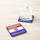Vlag van Paraguay Drankjes Onderzetter (Rechterzijde)