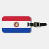 Vlag van Paraguay Easy ID Personal Bagagelabel (Voorkant horizontaal)