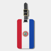 Vlag van Paraguay Easy ID Personal Bagagelabel (Voorkant verticaal)