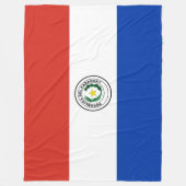 Vlag van Paraguay Fleece Deken (Voorkant)