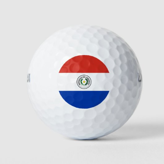 Vlag van Paraguay Golfballen (Voorkant)