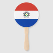 Vlag van Paraguay Handwaaier (Achterkant)