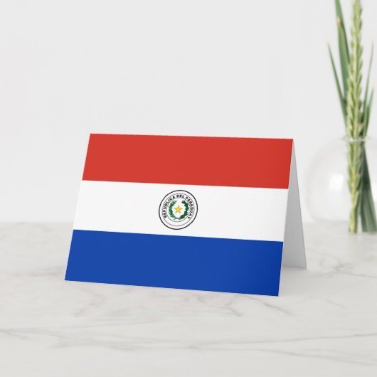 Vlag van Paraguay Kaart (Voorkant)