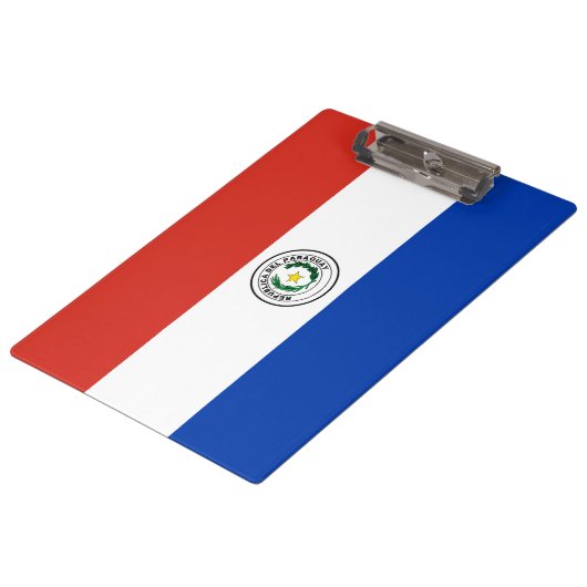 Vlag van Paraguay Klembord (Gekanteld)