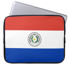 Vlag van Paraguay Laptop Sleeve