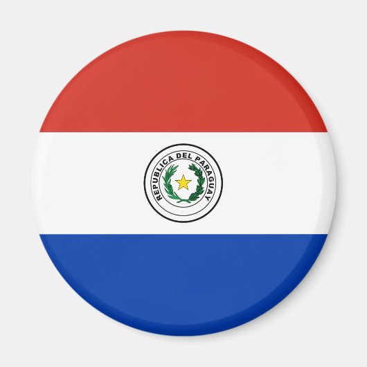 Vlag van Paraguay Magneet (Voorkant)