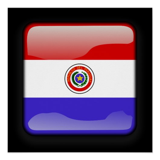 Vlag van Paraguay Perfect Poster (Voorkant)