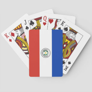 Vlag van Paraguay Pokerkaarten