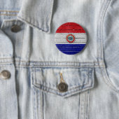 Vlag van Paraguay Ronde Button 5,7 Cm (In situ)