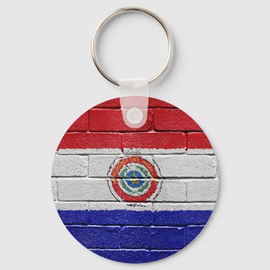 Vlag van Paraguay Sleutelhanger (Voorkant)
