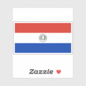 Vlag van Paraguay Sticker (Vel)