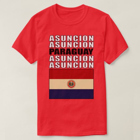 Vlag van Paraguay T-shirt (Design voorkant)