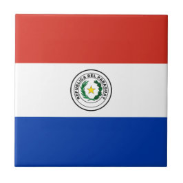 Vlag van Paraguay Tegeltje